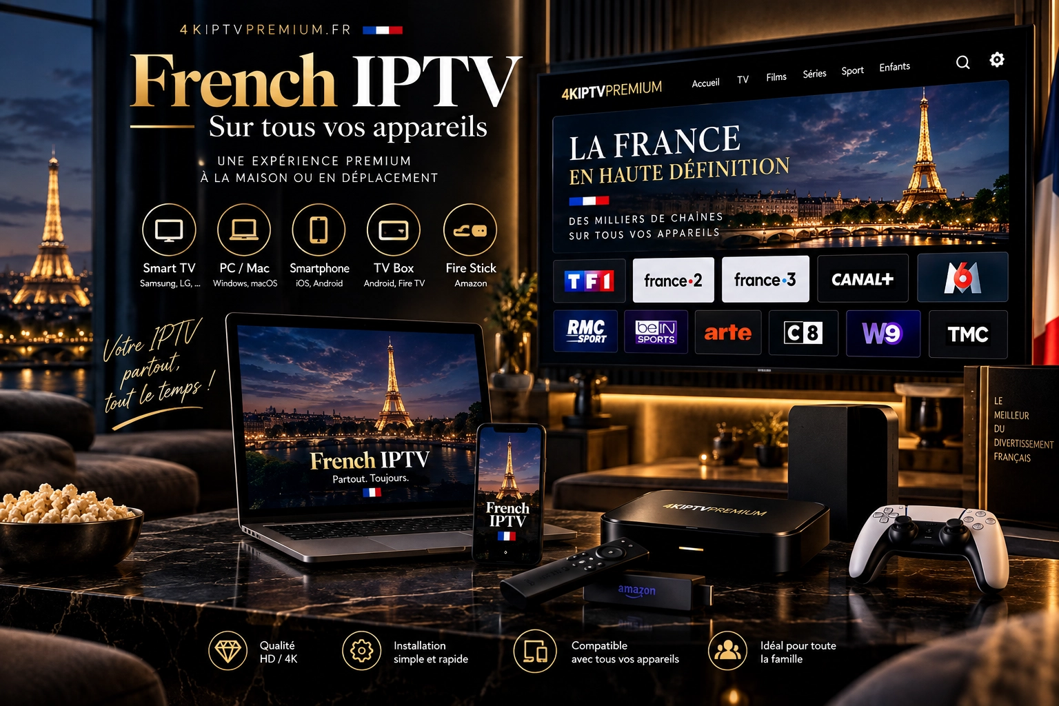 Appareils compatibles avec French IPTV en France